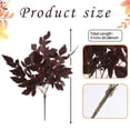 thumbnail image 3 of Artificial Plum Cimicifuga Leaf Sprays,20 inch Faux Ramosa Branches for Vase,Plum Fall Decorative Leaves with Stems,Realistic Fall Decorations for Home Wedding Farmhouse Table Centerpiece,Brown 1PCS, 3 of 9