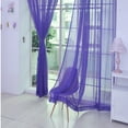 thumbnail image 2 of YATLTE Rainbow Sheer Curtain, for Living Room Elegant Window, Curtains Purple and Blue Sheer Curtains for Girls Bedroom Decor Set 200cm x 88cm, 2 of 2
