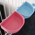 thumbnail image 3 of 3pcs pet plastic hanging bowl pet drinking water feeding hanging bowl - pink, 3 of 5