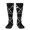 2 Black-2, variant on Knee High Socks for Women Racing Checkered Flag Long Tube Sock Uniform Socks