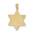 thumbnail image 2 of 14K Yellow Gold and 14K White Gold Star of David Filigree Pendant Charm, 2 of 9
