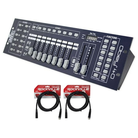 Chauvet DJ OBEY40 Universal DMX-512 Light Controller+(2) FREE 10' Foot DMX Cable