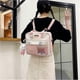 thumbnail image 4 of Kawaii backpack with cute pins and plush pendant girl shoulder bag school bag cute backpack travel backpack(Pink), 4 of 4
