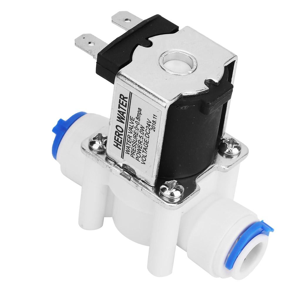 LYUMO Water Valve, 24V Solenoid Valve, 24VDC N/C Plastic Electric Solenoid Valve Quick