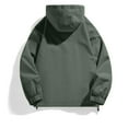 thumbnail image 5 of WTOBBY Women's Lightweight Waterproof Windbreaker, Hooded Outdoor Jacket, Wind and Rain Resistant Shell, Long Sleeve Activewear Coat, Perfect for Hiking and Travel,Dark Green M, 5 of 5