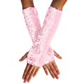 thumbnail image 2 of Uqiangy Lace Gloves Women Lace Gloves Women Tea Party Sheer Gloves Bridal Gloves for Wedding Mesh Gloves Long Lace Gloves Satin Gloves Pink, 2 of 6