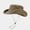 Khaki, variant on Convertible Cowboy Hat Boonie Bucket Cap Wide Brim Outdoor Hiking Fishing Sun