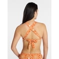 thumbnail image 3 of Time and Tru Women's and Women's Plus Cross Back Triangle Bikini Top, Sizes XS-3X, 3 of 5