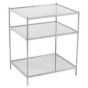 Lwory Knox Glam Mirrored Side Table - Chrome
