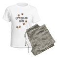 thumbnail image 5 of CafePress - Greyhound Mom Women's Light Pajamas - Women's Short Sleeve Print T-Shirt and Pants Light Cotton Pajama Set, 5 of 7