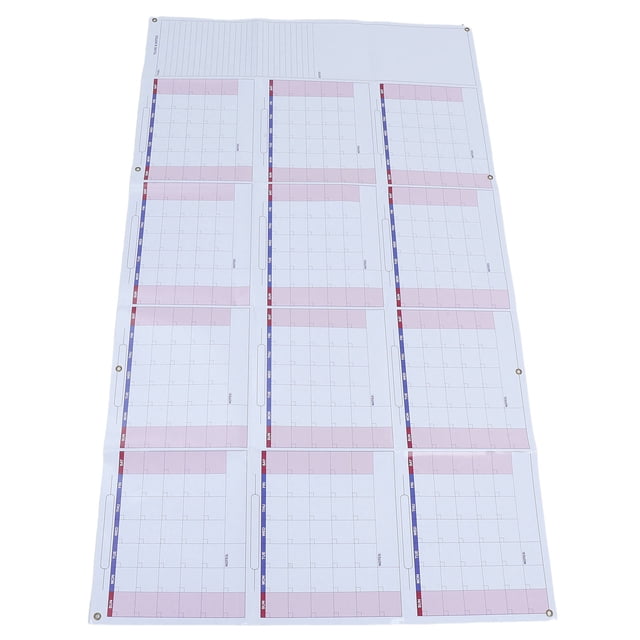 OULII 1 Set Of Wall Dry Erase Calendar Multi Paper Undated Monthly Planner For School Use