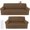 Chocolate, variant on 2 Pcs Sofa Covers Couch and Loveseat Covers Set Stretch Sofa Slipcover for Living Room Armchair Furniture Protector, Wrinkle Proof(Brown,Milk Silk)