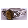 thumbnail image 5 of Natural Green & Orange Bi-colored Tourmaline Sterling Silver Ring NT278, 5 of 8