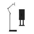 thumbnail image 1 of Soporte de suelo para tableta, soporte para teléfono móvil, Base estable, soporte de Metal para tableta, soporte para tableta para oficina Negro, 1 of 8