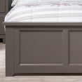 thumbnail image 4 of AFI Madison Full Wood Platform Bed & Footboard, Grey, 4 of 7