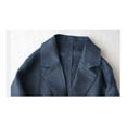 thumbnail image 5 of Baberdicy Women's Linen Blazer Jacket Lightweight Linen Suit Jacket for Women - Casual Long Sleeve Open Front Blazer - Spring Summer Office Coat (S-XXL) (Navy | L), 5 of 6