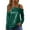 #222-Green, variant on Red Sequin One Shoulder Top, Women's Long Sleeve Asymmetric Off-Shoulder Blouse, Sparkling Party & Evening Wear