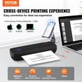 thumbnail image 2 of Impresora térmica VEVOR Portable 300 DPI Bluetooth 2600mAh, 2 of 9
