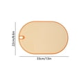 thumbnail image 3 of Double Sided Elliptical Chopping Boards with Handle,Dishwasher Safe,Large Non Slip Plastic Cutting Board Suitable for Kitchen,Camping,12.99x8.66 Inch,Yellow, 3 of 7