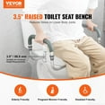 thumbnail image 2 of Vevor AZSJGMTZDDFSTV95SV0 3.5 in. Raised Toilet Seat, 2 of 5