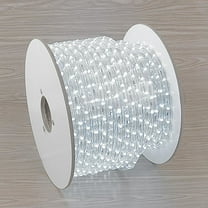Novelty Lights Pure White LED Rope Light Spool, 1/2" Diameter, Customizable, 150 Feet