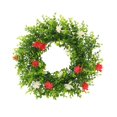 thumbnail image 4 of Couronne de Simulation de Fleurs Sauvages Printemps 2024 Décoration Suspendue pour Porte d'Entrée, 4 of 9