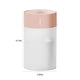 thumbnail image 3 of Mini humidificador USB portátil con luces de colores - 260 ml de niebla fría y silenciosa para dormitorio, oficina, escritorio y plantas - fácil de limpiar, blanco/rosa/gris, 3 of 8