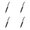 Black 4PCS, variant on Electric Shock Pen Toy Utility Gadget Gag Joke Funny Prank Trick Novelty, One Size, Black 1PCS