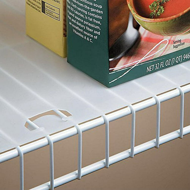 Shelf-It Shelf Liner with Locking Tabs, White