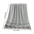 thumbnail image 2 of Large Bath Towel 28x55 Inches, 100% Cotton, Quick-Drying, Lightweight, Gym Travel, 1 Count, 2 of 7
