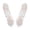 Silver, variant on MEICHEN Women's Solid Color Fingerless Gloves Elegant Lace Hollow Out Sequin Decor Gloves for Wedding Party