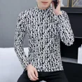 thumbnail image 5 of Camiseta para hombre de calidad con cuello en V, ropa para hombre, jersey con cuello, sudaderas coreanas, lujo, divertidas, tallas grandes, oferta, Japón, Top, 5 of 5