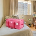 thumbnail image 7 of 6 Pack Extra Heavy Duty Large Moving Bags with Comfortable Handle & Strong Zipper for Clothes, Moving Boxes Dorm College Packing Supplies (Pink), 7 of 7