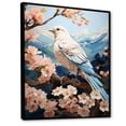 thumbnail image 2 of Designart "White Dove Winged euphony Pastoral" Animals Floater Framed Wall Art Print, 2 of 7