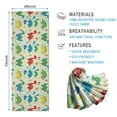 thumbnail image 2 of LightGreen Cartoon Dinosaurs Colorful Elements Pattern Hot Yoga Mat Towel Non Slip for Hot Yoga - Quick-Drying Yoga Mat Cover with 4 Corner Pockets with Travel Bag - Hot Yoga Towel Non Slip 70"x26", 2 of 6