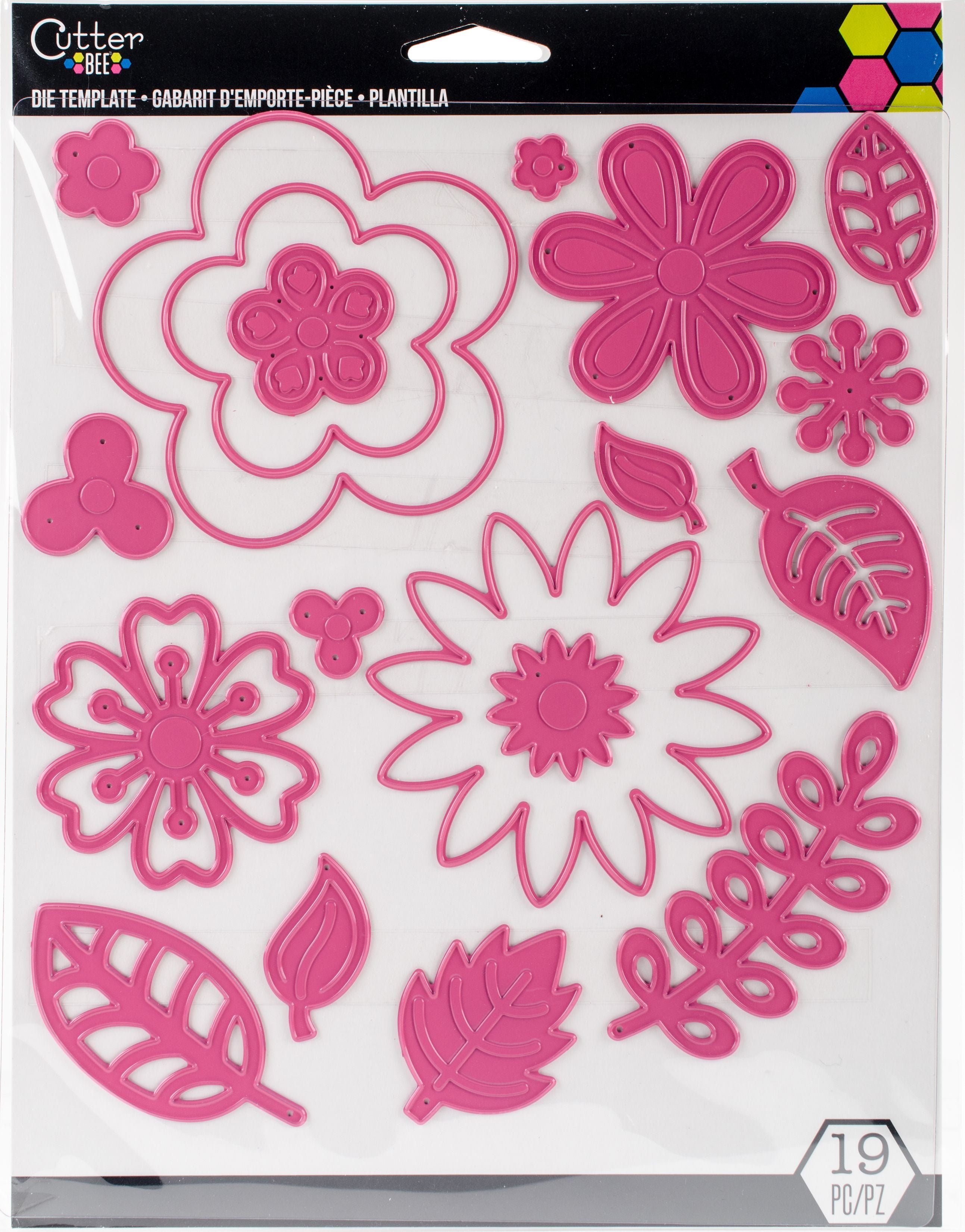 Cutter Bee Die TemplateFlowers