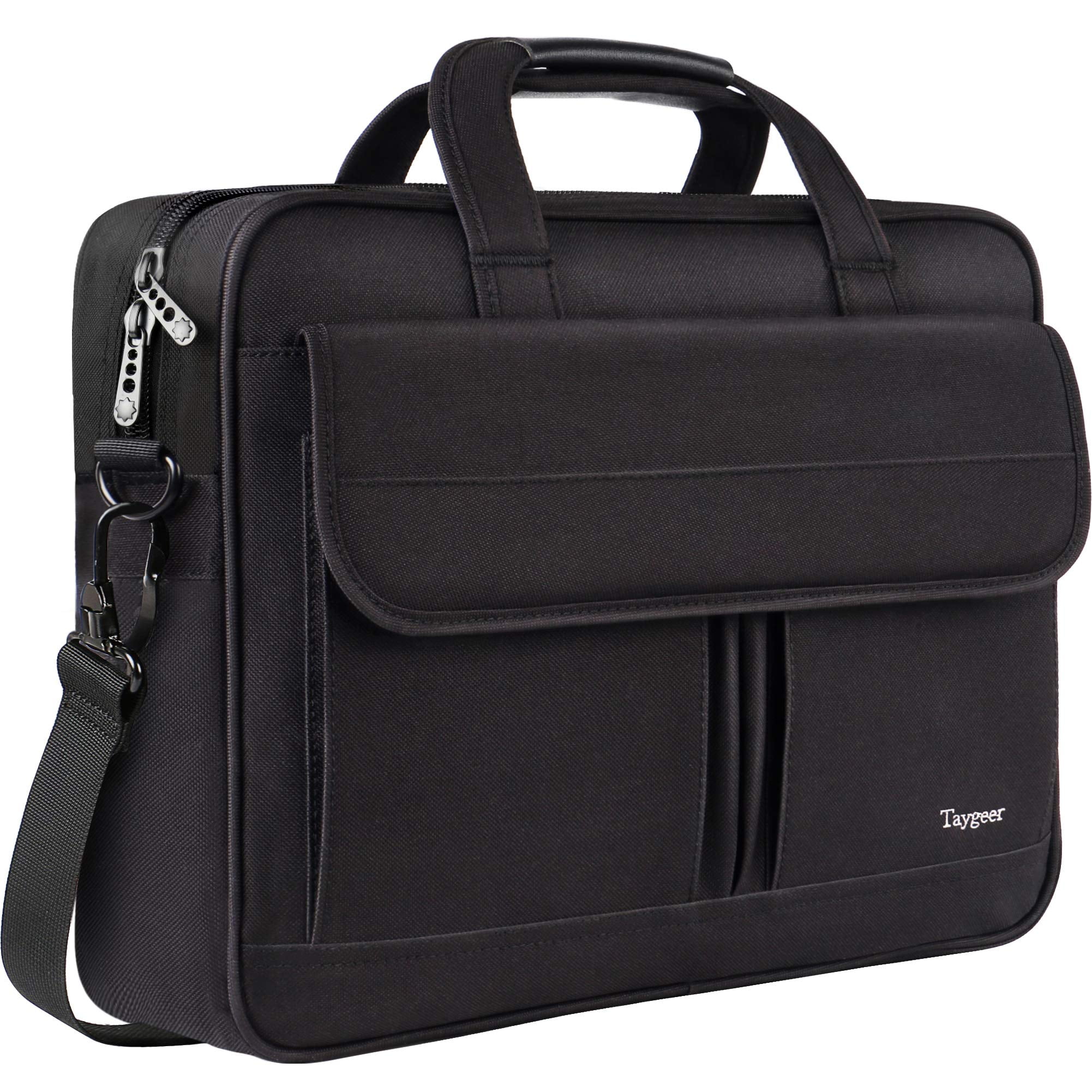 Laptop Shoulder Bag 15 Inch Briefcase Document Messenger Bag with Handle & Shoulder Strap Retro Red Black Plaid