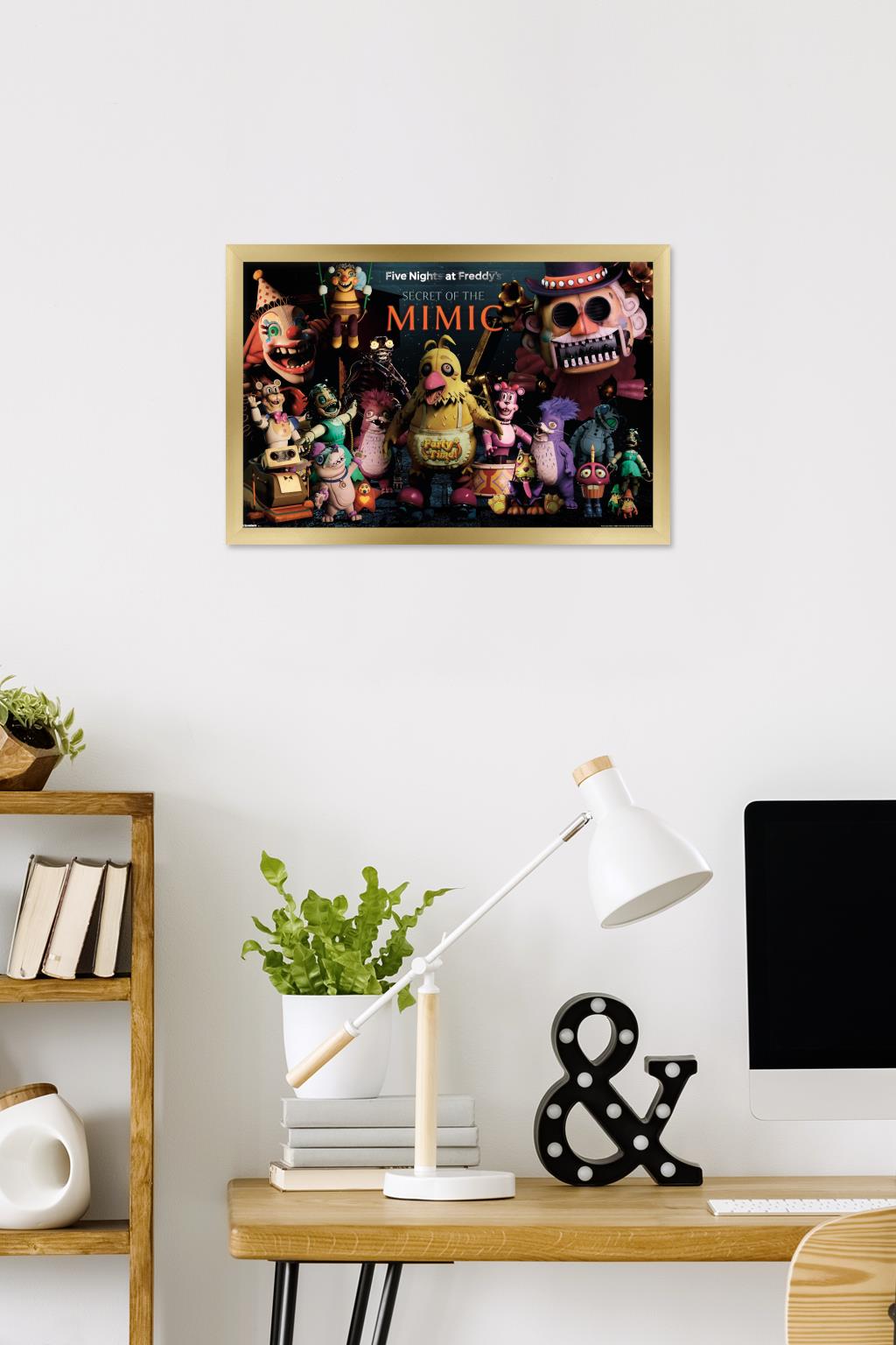 Five Nights At Freddy's: Secret of the Mimic (2025) - Group Wall Poster, 14.725" x 22.375" Framed