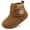 Brown, variant on L-RUN Toddler Boys Girls House Slippers Indoor Home Shoes Warm Socks for Kids Dark Grey