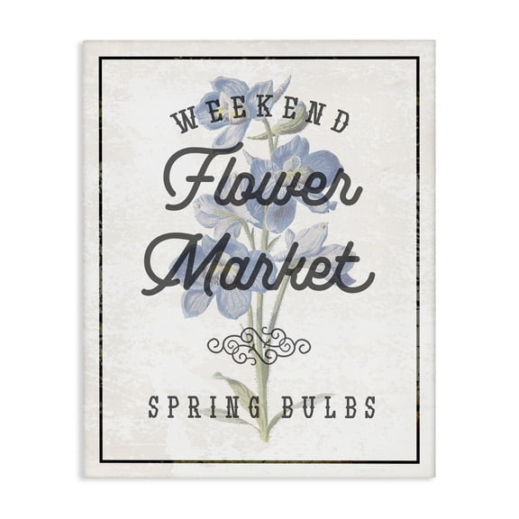 Stupell Industries Cottage Weekend Flower Market Canvas Art, 16 x 20, by Lil' Rue