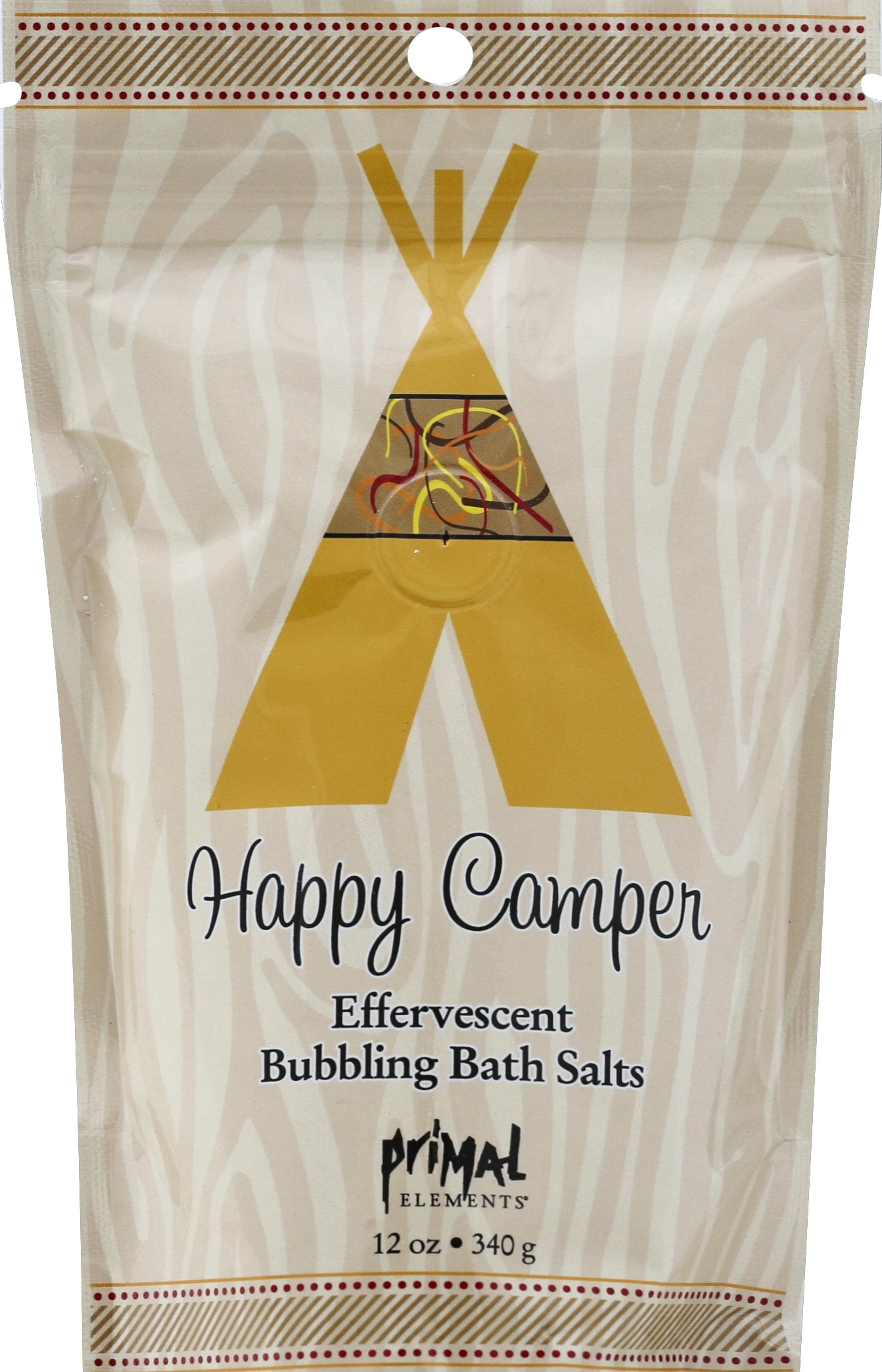 Primal Elements BBSHC 12 oz Bubbling Bath Salts-Happy Camper