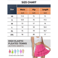 thumbnail image 5 of Xidunhg Women's Pleated Tennis Skirts Athletic Golf Skorts Skirts for Women Layered Skirts Workout Running White M, 5 of 8