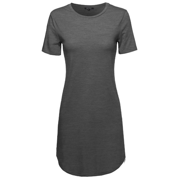 FashionOutfit Women's Basic Long Line T shirt Color Variations