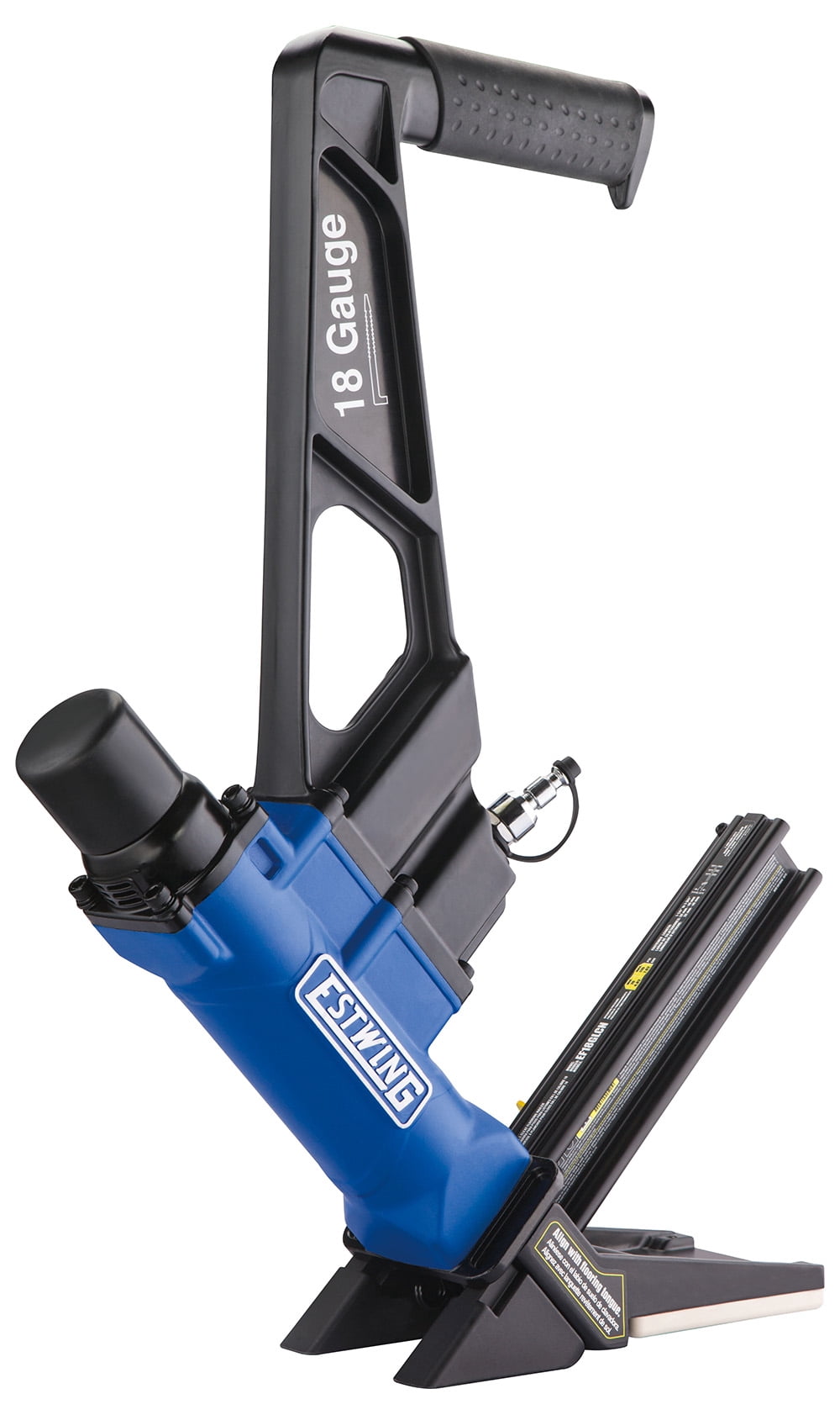 Estwing Pneumatic 18-Gauge 1-3/4 in. L-Cleat Flooring Nailer with Bag