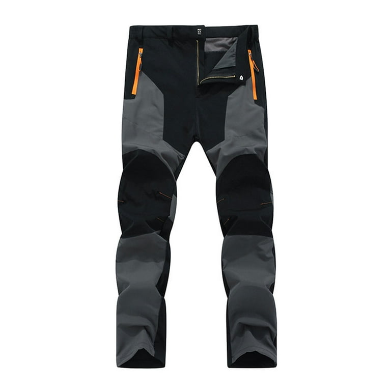 33,000ft Men's Fleece Lined Pants Softshell Insulated Snow Pants Waterproof Winter  Pants Outdoor for Hiking Hunting Ski 