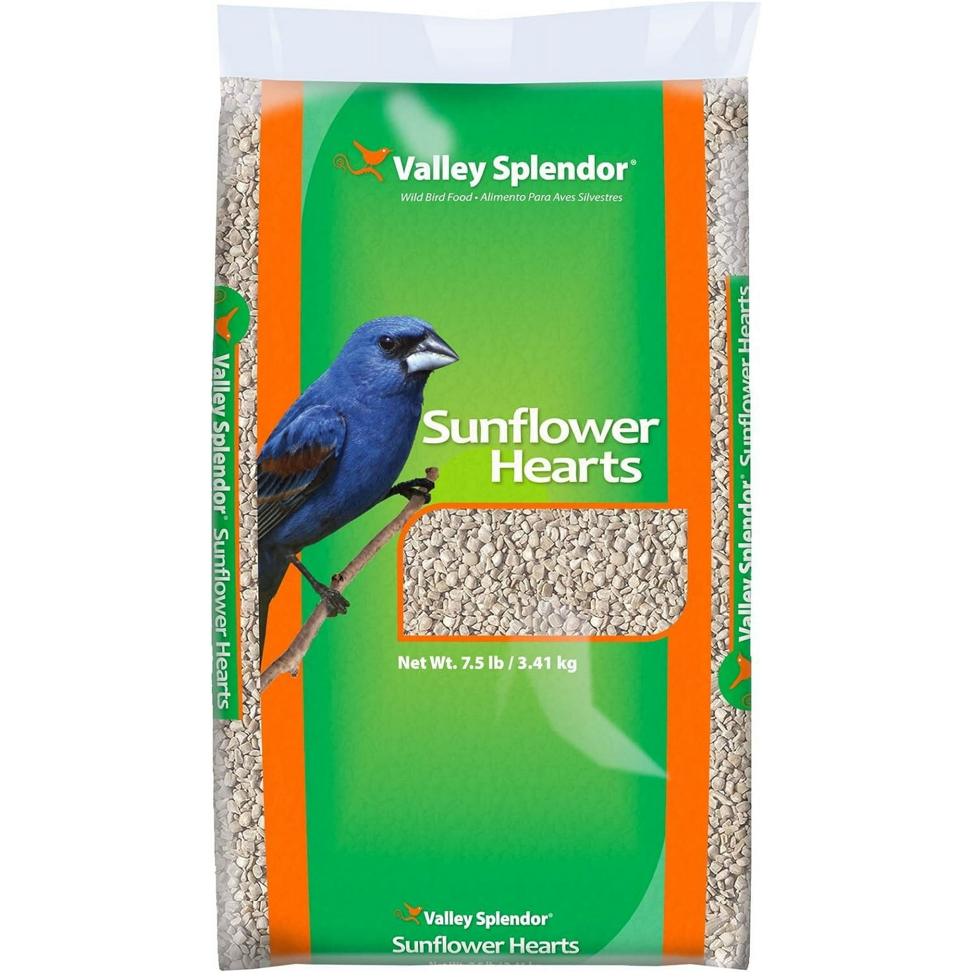 Red River Commodities Valley Splendor Sunflower Hearts Bird Seed - Wild Bird Food - 7.5 lbs — Residential Use, Standard Application