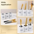 thumbnail image 6 of Ceramic Spoon Fork Holder, Fork Chopstick Holder Can for Countertop, 3-in-1 Utensil Kitchenware Holder Organizer, Cutlery Organizer for Knife Fork Spoon, 6 of 6