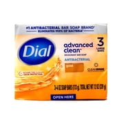 Dial Antibacterial Deodorant Bar Soap, Gold, 4 oz, 3 Bars