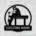 thumbnail image 4 of Craftnamesign Custom Ironworker Metal Wall Art LED Light, Personalized Steel Worker Name Sign, 4 of 5