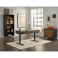 thumbnail image 4 of Mid-Century Wood Electronic Sit/Stand Desk Standing Desk Black, 4 of 13